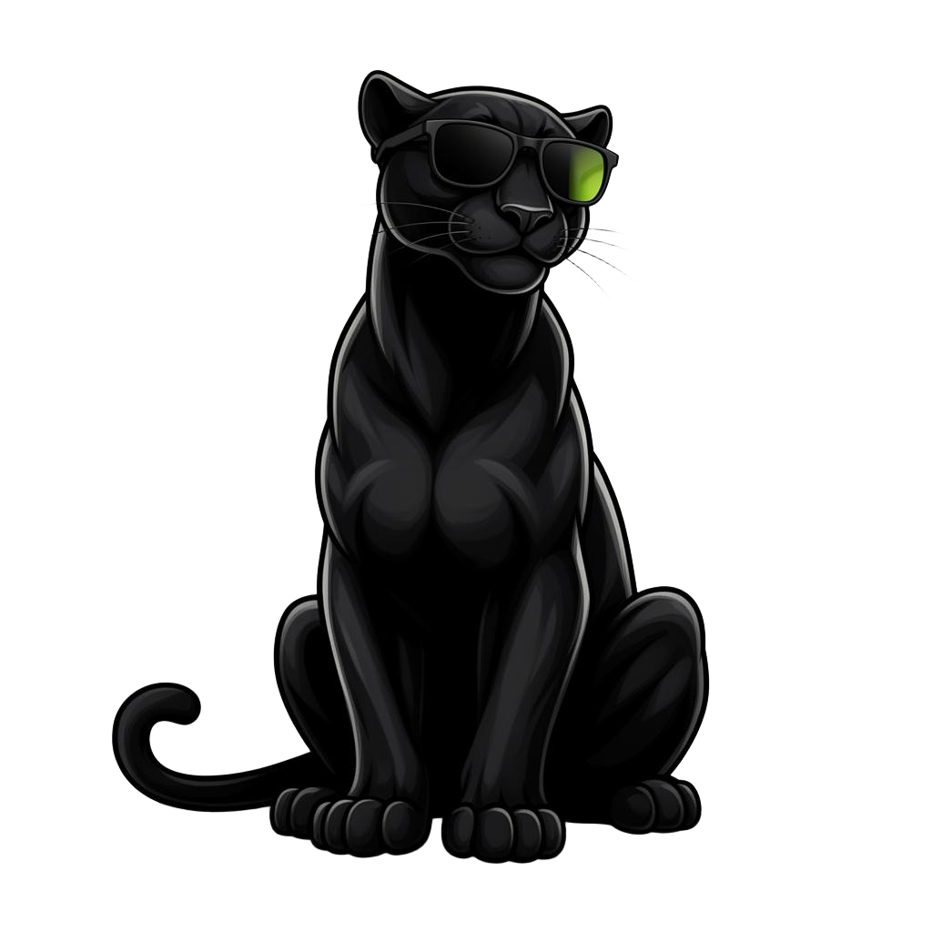 Black panther — Agence Lexium brand mascot